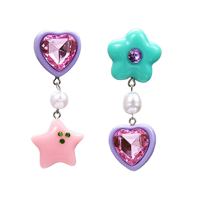 VILZSTUDIOS Charming heart drop earrings for stylish accessorizing