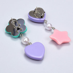 VILZSTUDIOS Charming heart drop earrings for stylish accessorizing