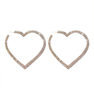 VILZSTUDIOS Charming heart hoop earrings for stylish accessories