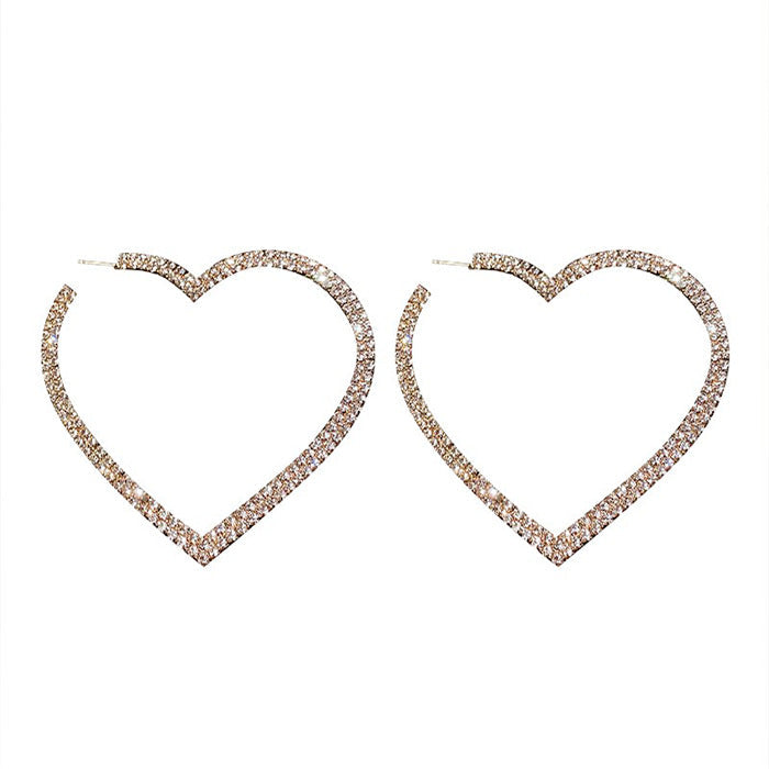 VILZSTUDIOS Charming heart hoop earrings for stylish accessories