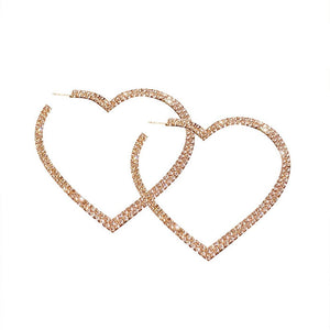 VILZSTUDIOS Charming heart hoop earrings for stylish accessories