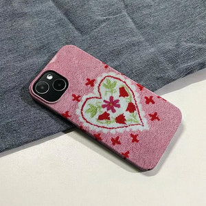 VILZSTUDIOS Stylish pink heart design iPhone case