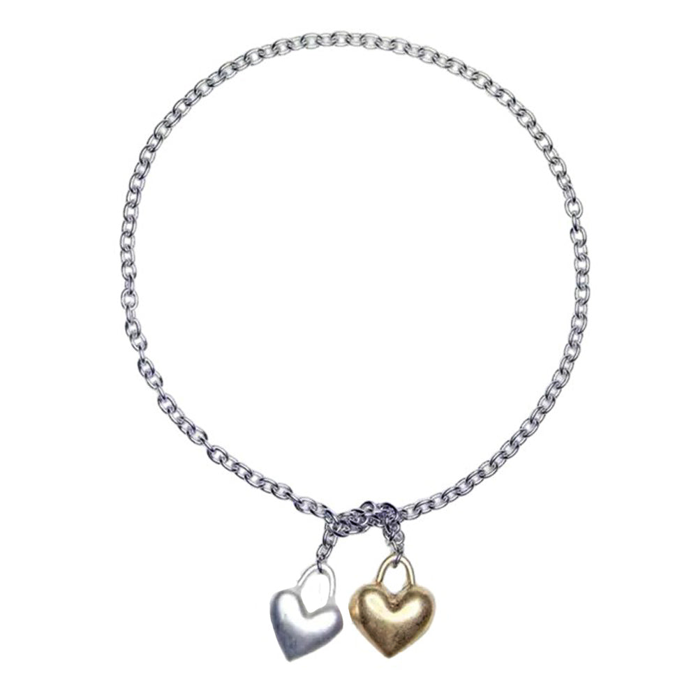 VILZSTUDIOS Stylish heart link necklace for fashion enthusiasts
