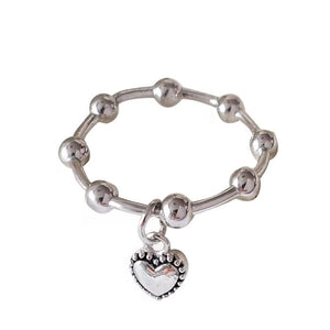 VILZSTUDIOS Adjustable heart pendant ring from VILZSTUDIOS