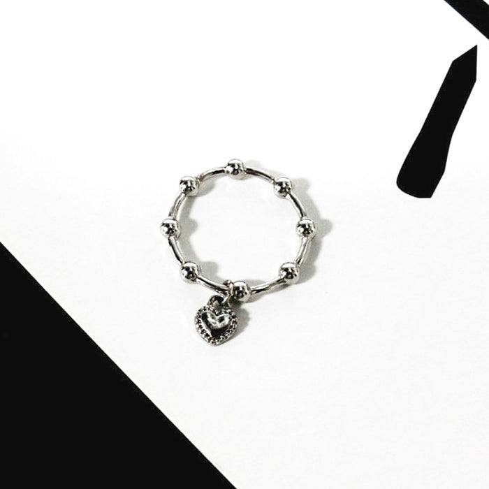 VILZSTUDIOS Adjustable heart pendant ring from VILZSTUDIOS