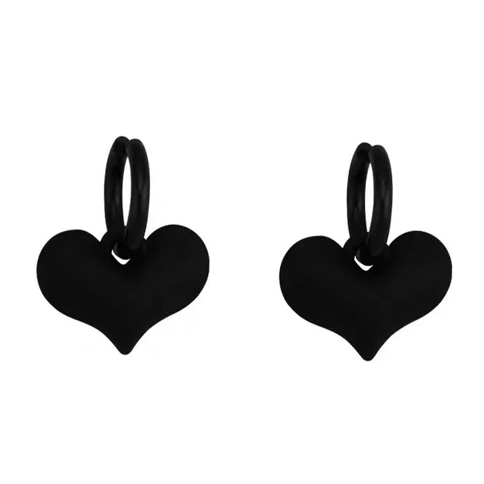 VILZSTUDIOS Stylish heart pendant earrings for fashion enthusiasts