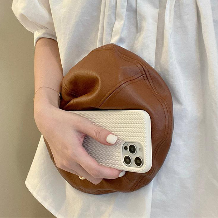 VILZSTUDIOS Stylish pastel knit iPhone case