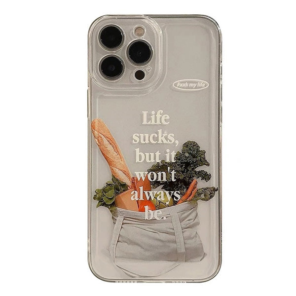 VILZSTUDIOS Stylish Life Sucks iPhone Case for trendy protection