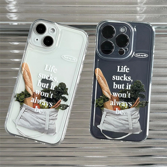 VILZSTUDIOS Stylish Life Sucks iPhone Case for trendy protection