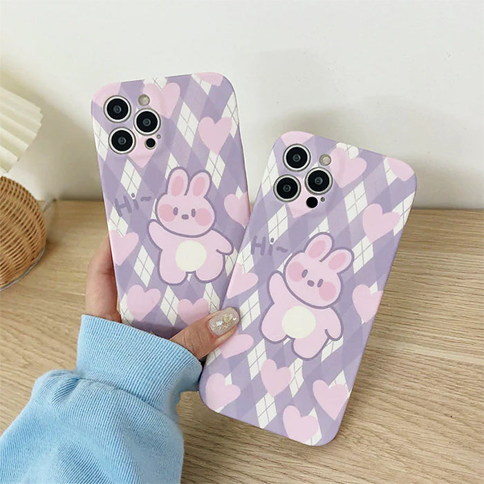 VILZSTUDIOS Stylish argyle phone case for iPhone