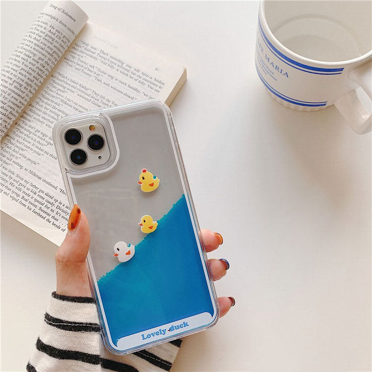 VILZSTUDIOS Floating Ducks Liquid iPhone Case for stylish protection