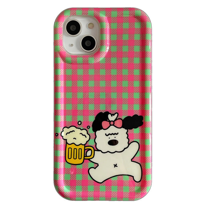 VILZSTUDIOS Cute poodle design iPhone case for protection
