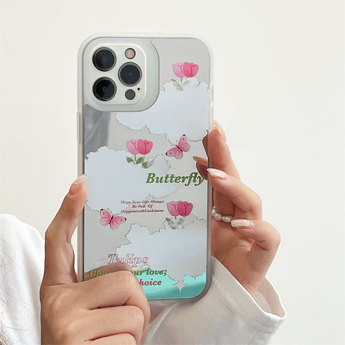 VILZSTUDIOS Butterfly mirror iPhone case for stylish protection