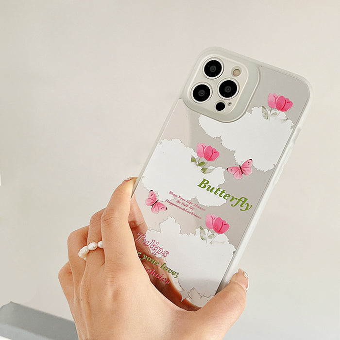VILZSTUDIOS Butterfly mirror iPhone case for stylish protection