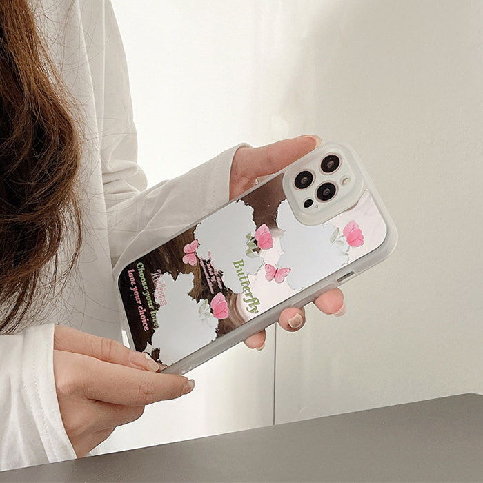 VILZSTUDIOS Butterfly mirror iPhone case for stylish protection