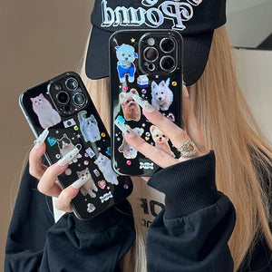 VILZSTUDIOS Stylish rhinestone cat phone case