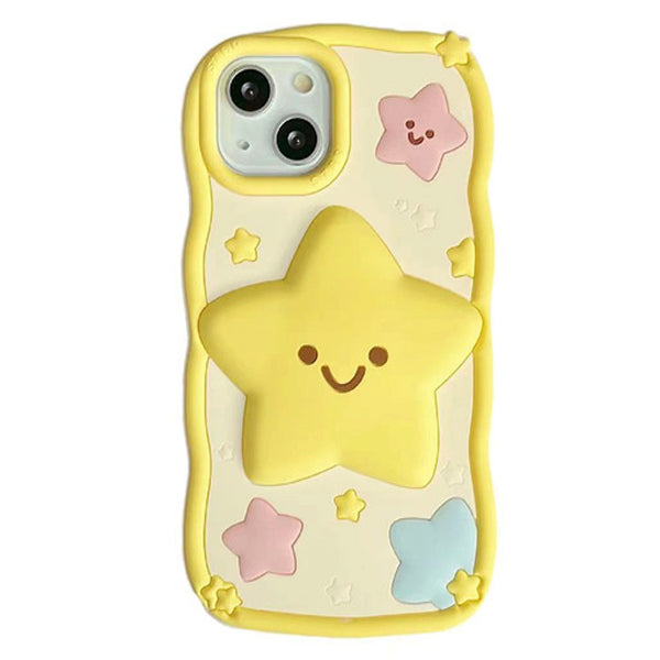 VILZSTUDIOS Stylish iPhone case featuring a smiley face and star design