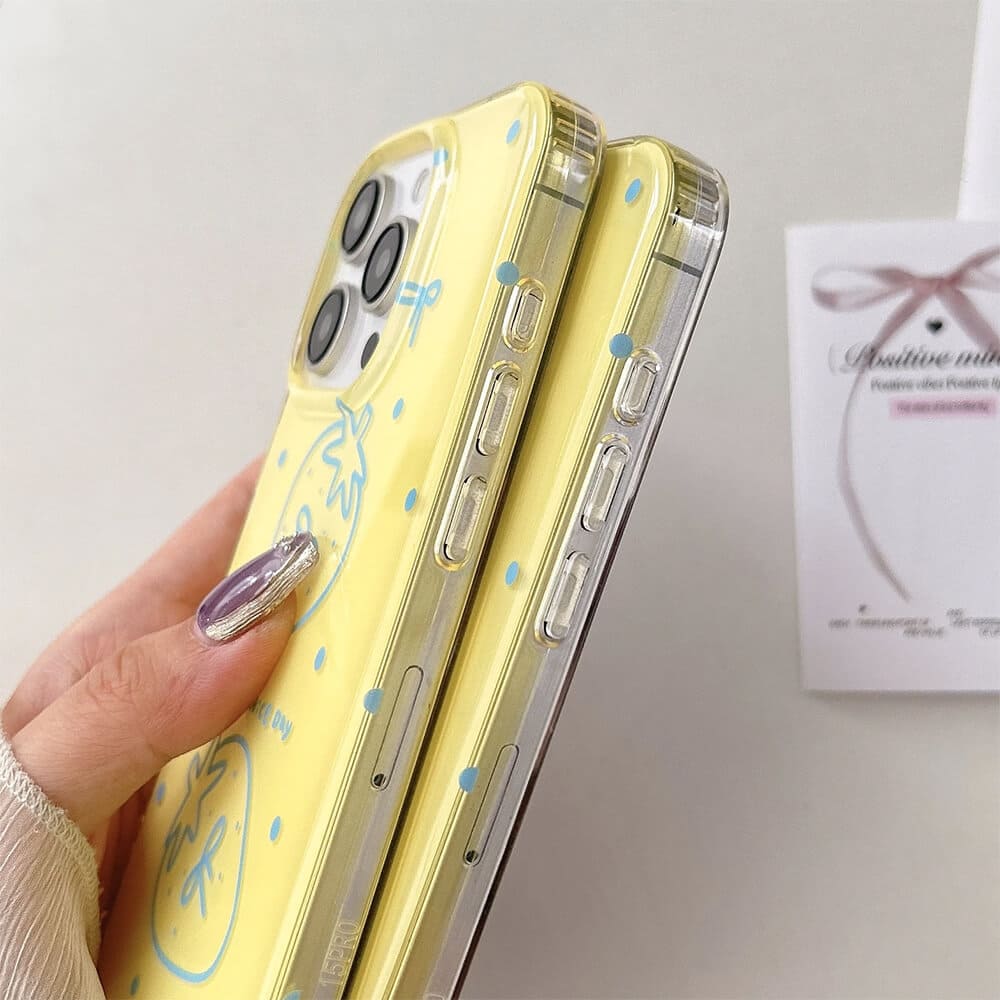 VILZSTUDIOS Stylish strawberry iPhone case for protection and design