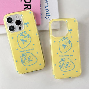VILZSTUDIOS Stylish strawberry iPhone case for protection and design