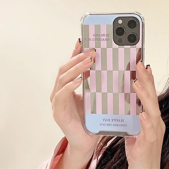 VILZSTUDIOS Stylish striped iPhone case for protection and aesthetic