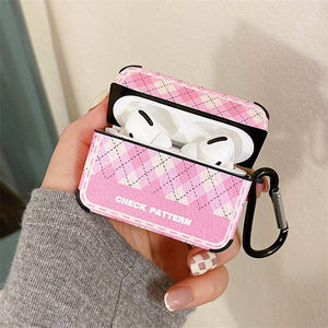 VILZSTUDIOS Checkered design airpods case for stylish protection