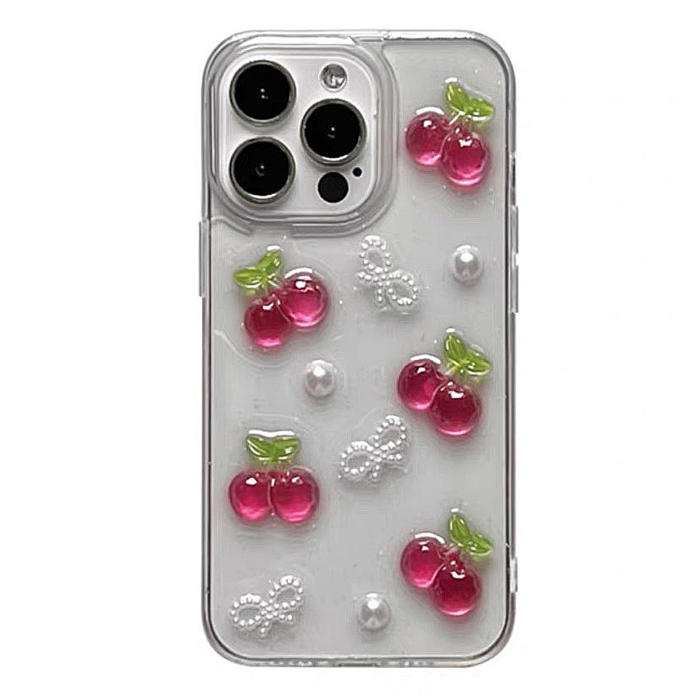 VILZSTUDIOS Cherries and Bows iPhone Case