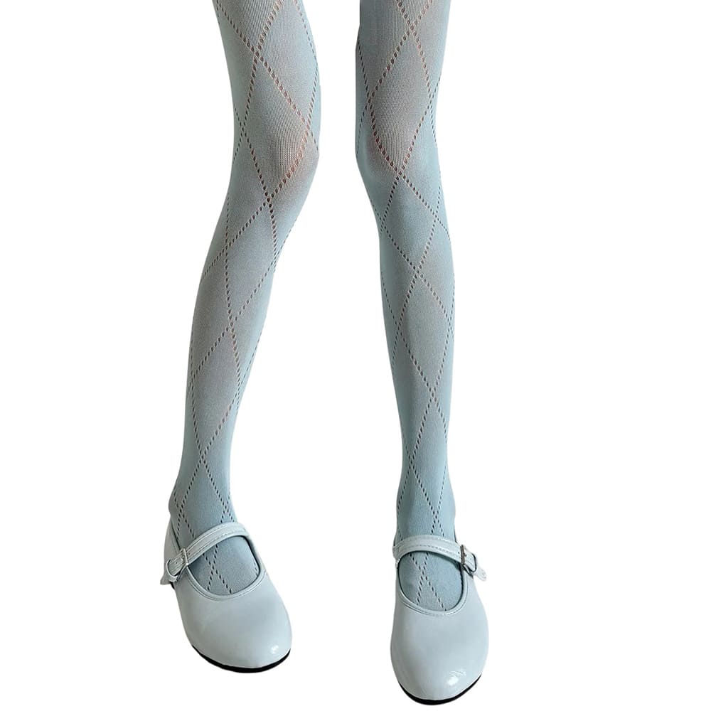VILZSTUDIOS Chic argyle pattern tights for stylish outfits