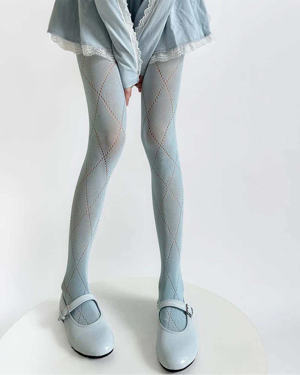 VILZSTUDIOS Chic argyle pattern tights for stylish outfits
