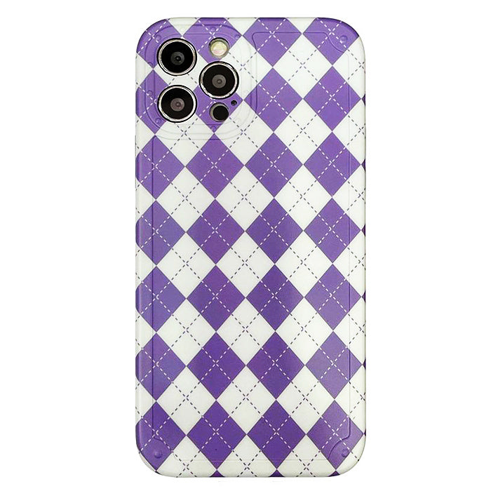 VILZSTUDIOS Stylish phone case with argyle pattern