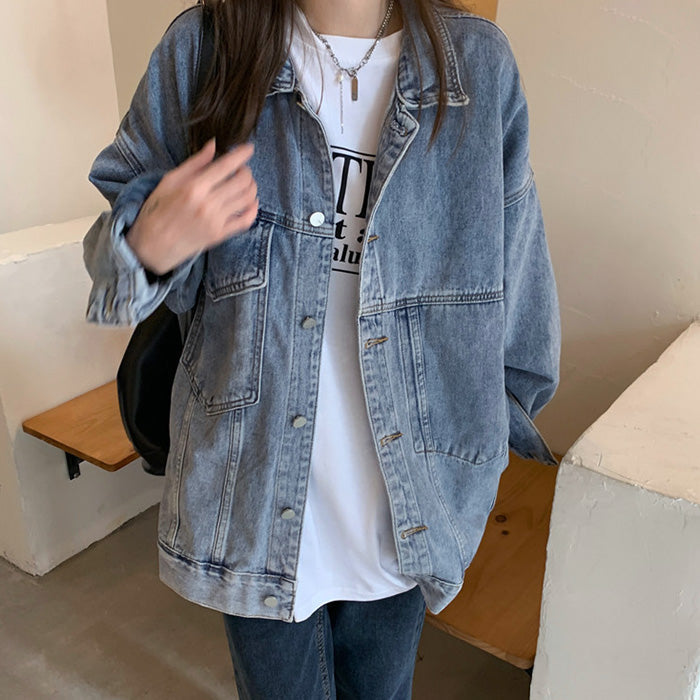 VILZSTUDIOS Chic asymmetrical denim jacket from VILZSTUDIOS