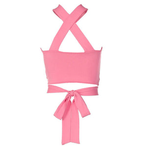 VILZSTUDIOS Chic tie crop top for fashion enthusiasts