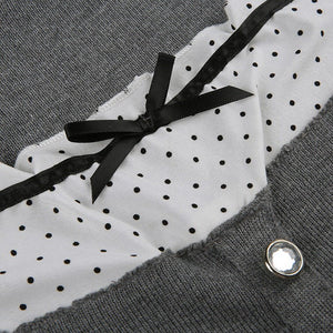 VILZSTUDIOS Chic Bow Accent Ribbed Top from VILZSTUDIOS