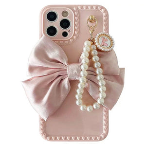 VILZSTUDIOS Stylish iPhone case with bow and beads