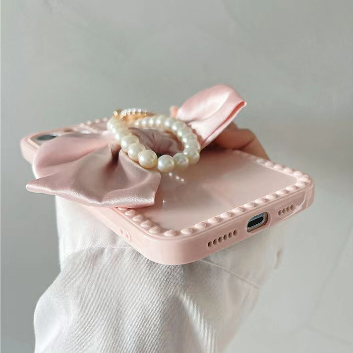 VILZSTUDIOS Stylish iPhone case with bow and beads