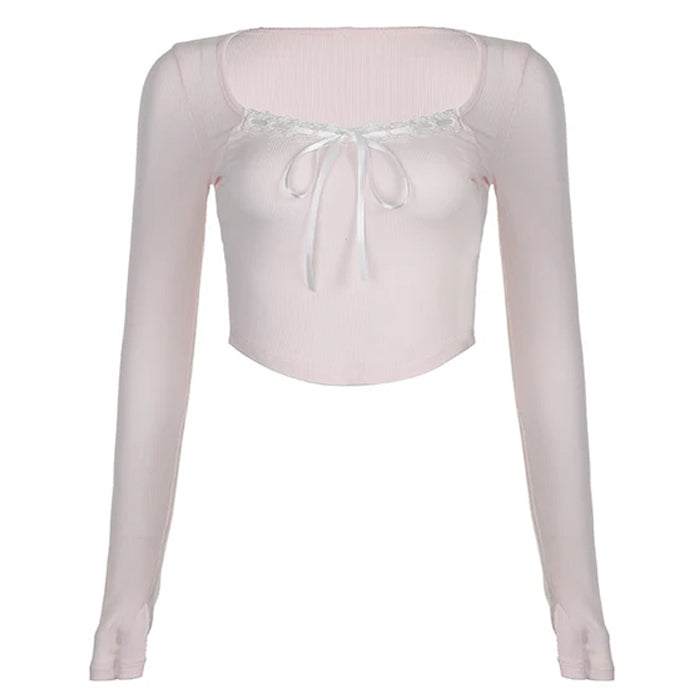 VILZSTUDIOS Chic Bow Detail Pink Top product image