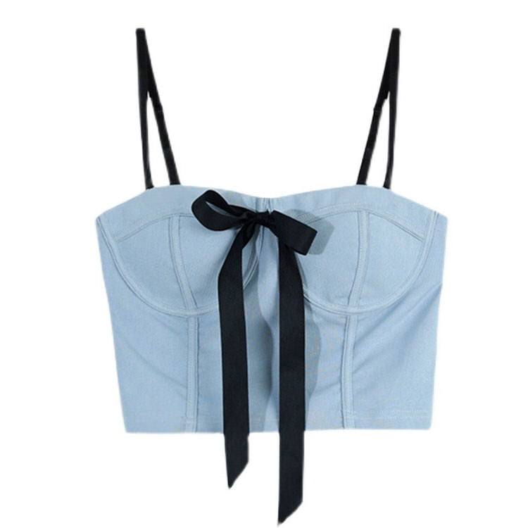 VILZSTUDIOS Chic bow-embellished bustier top for stylish outfits