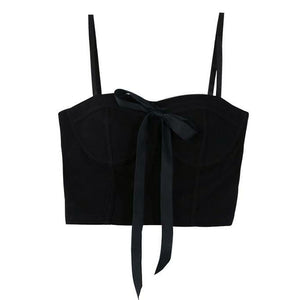 VILZSTUDIOS Chic bow-embellished bustier top for stylish outfits