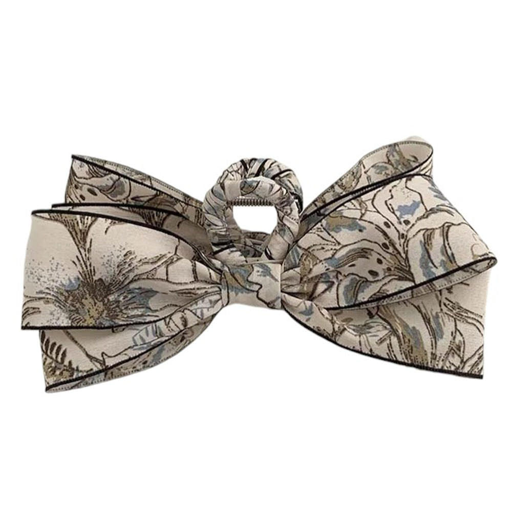 VILZSTUDIOS Stylish fabric bow claw clip for hair