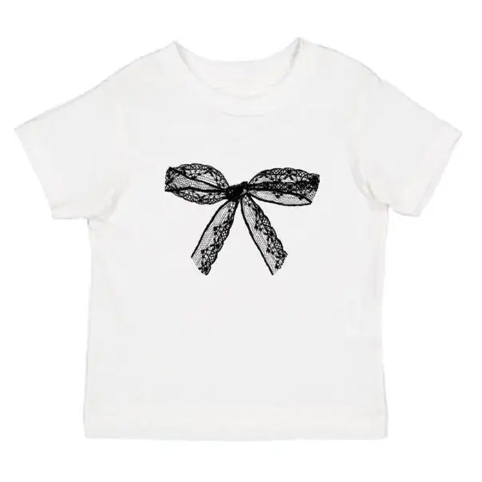 VILZSTUDIOS Chic Bow Graphic Cropped Top for stylish layering
