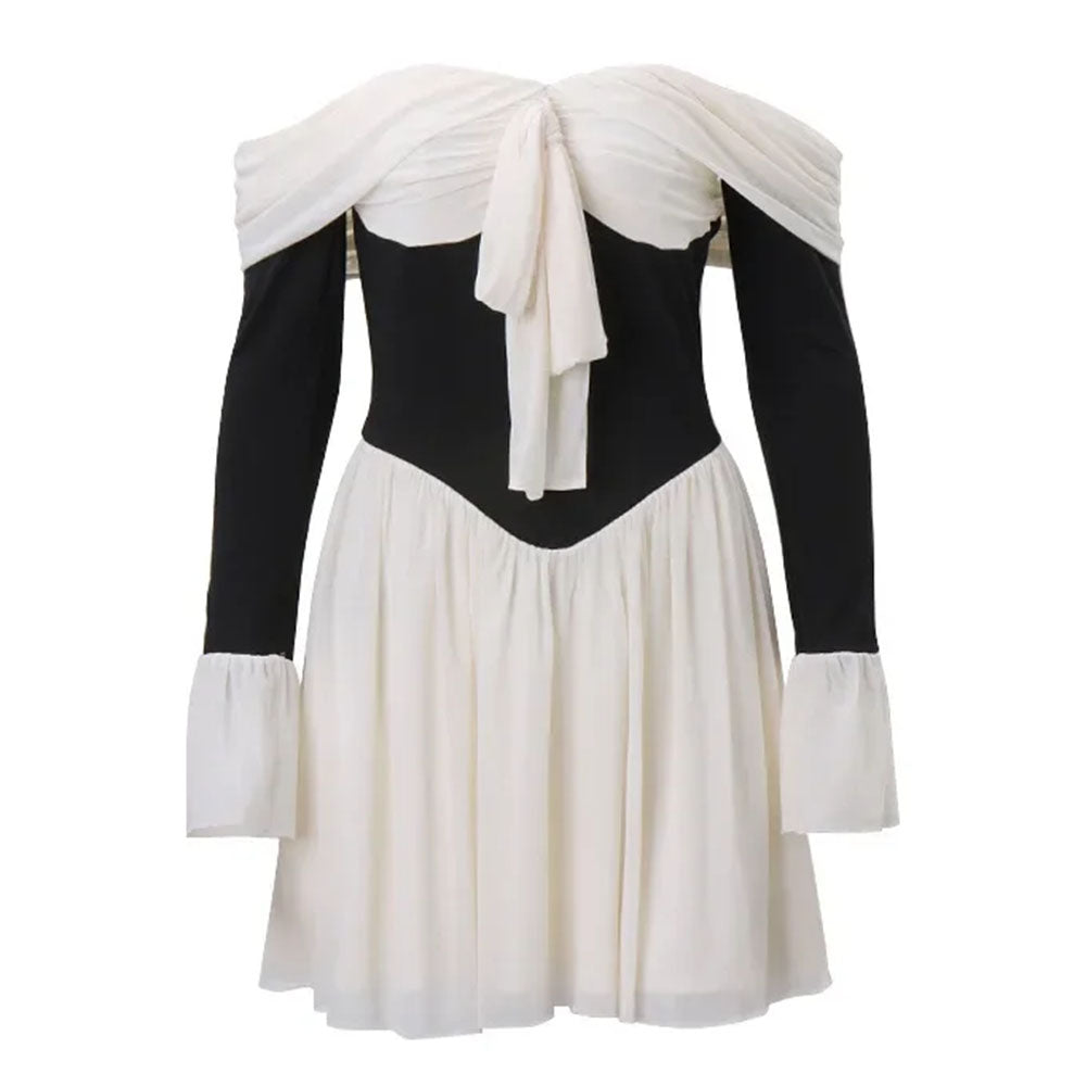 VILZSTUDIOS Chic Bow Off Shoulder Dress product image