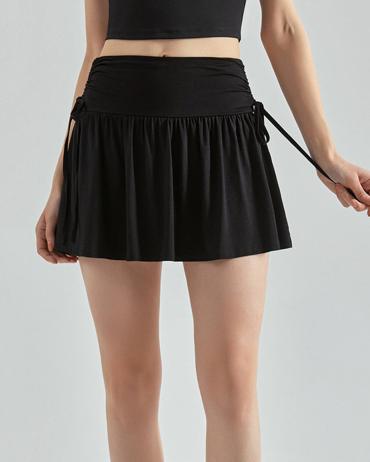 VILZSTUDIOS Stylish mini tennis skirt with bows