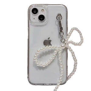 VILZSTUDIOS Stylish phone case with bowknot and pearl design
