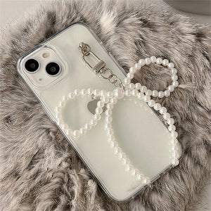 VILZSTUDIOS Stylish phone case with bowknot and pearl design
