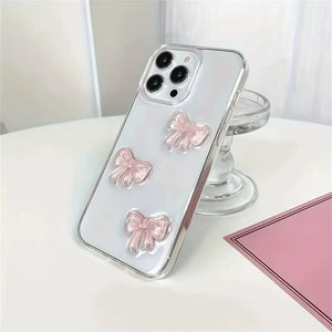 VILZSTUDIOS Stylish transparent phone case with bow design