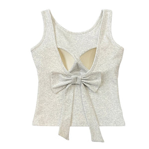 VILZSTUDIOS Stylish built-in cup bow top for casual wear