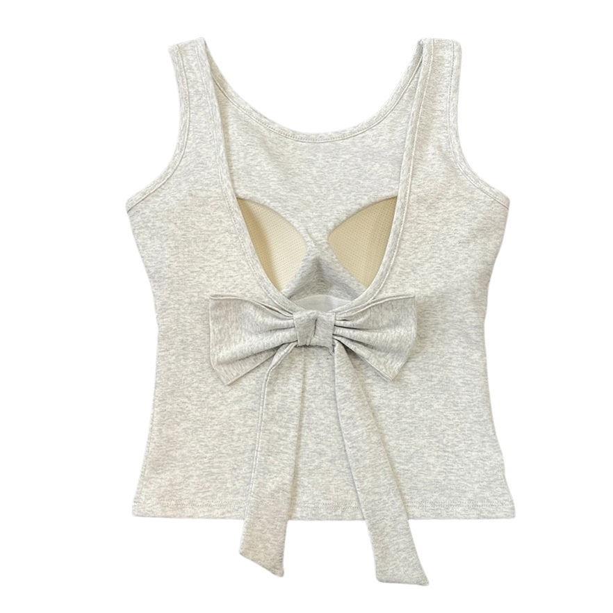 VILZSTUDIOS Stylish built-in cup bow top for casual wear