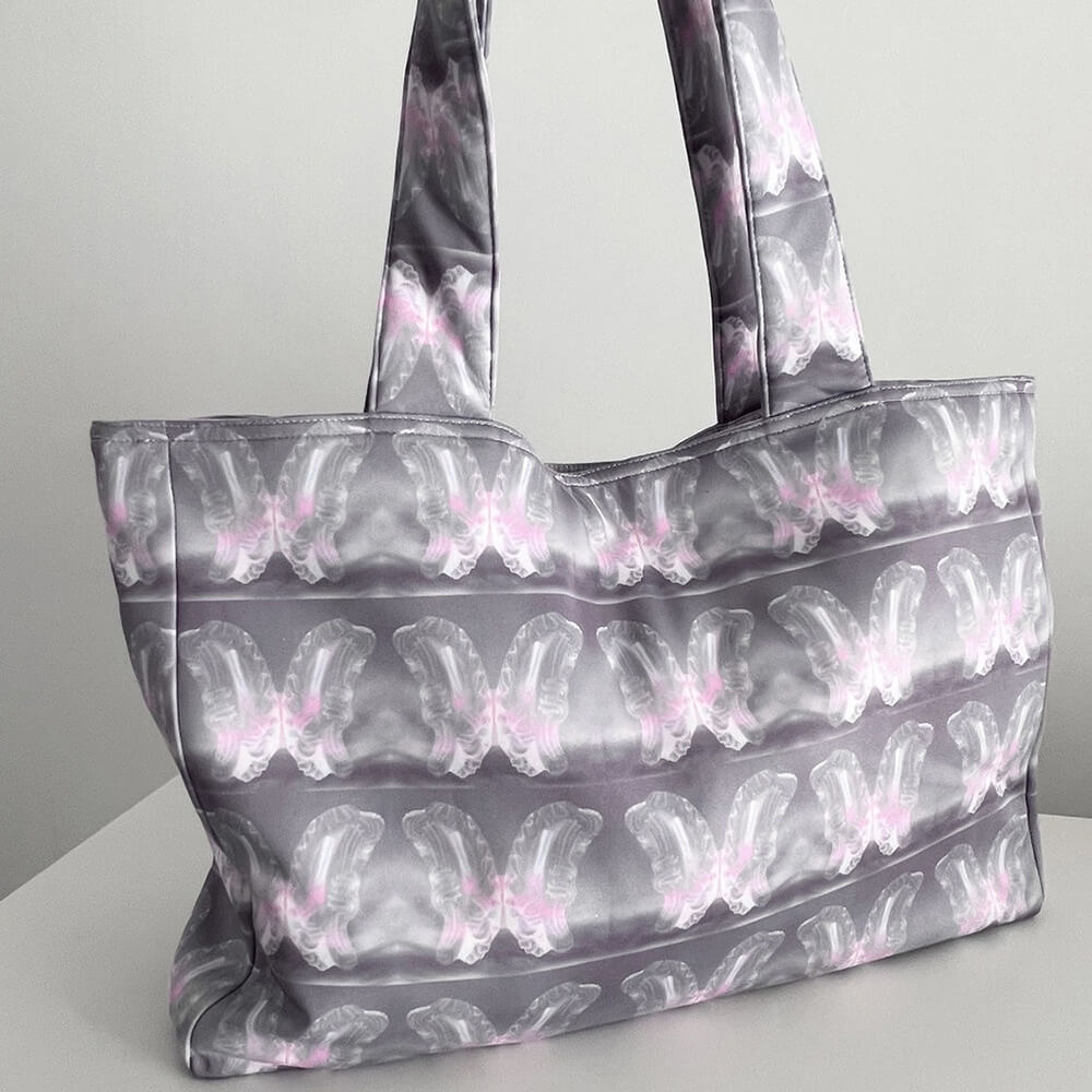 VILZSTUDIOS Stylish butterfly print tote bag