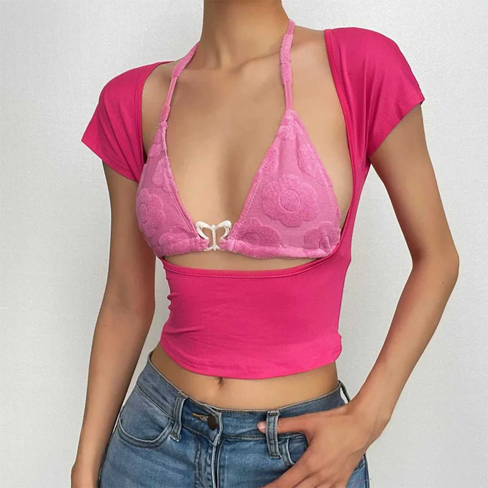 VILZSTUDIOS Chic butterfly short sleeve tee for trendy streetwear style