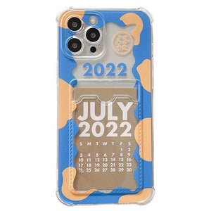 VILZSTUDIOS Stylish iPhone case with calendar card design