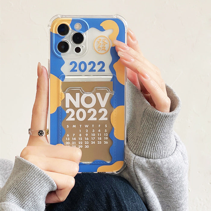 VILZSTUDIOS Stylish iPhone case with calendar card design